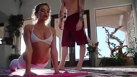 Yoga partners are fucking gently