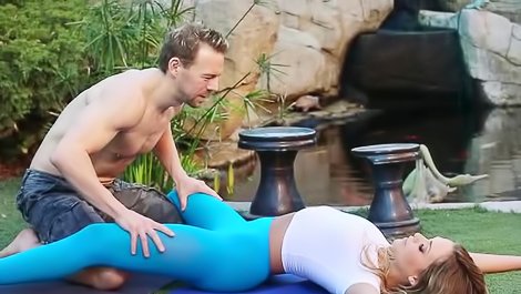 Yoga instructor is fucking sexy blonde