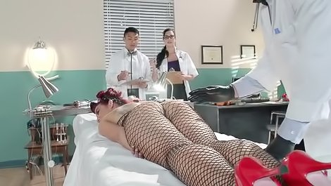 Hot lady gets fucked by the doctor