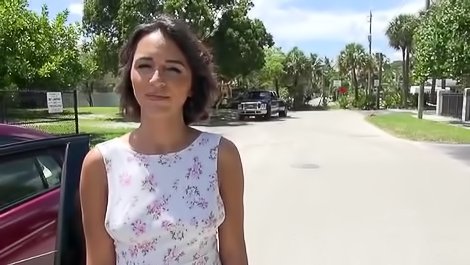 Awesome chick gets drilled outdoors