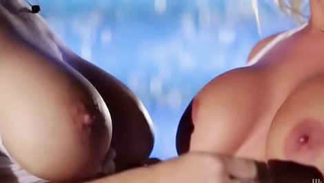 Wild lesbians are playing in the water