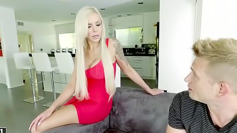 Busty blonde teen gets rammed hard