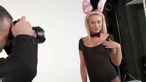 Blonde bunny enjoys in anal fucking
