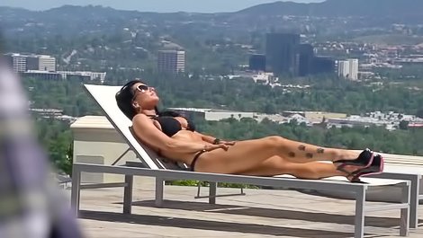 Dirty brunette loves being banged