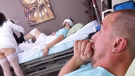 Naughty nurse fucks his horny patient