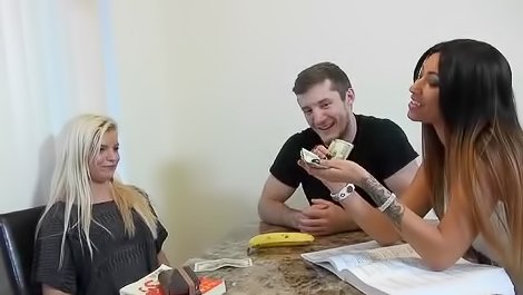 Lovely babe is sucking aggregate