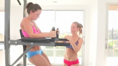 Sports lesbians are pleasing each other