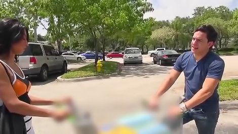 Latina brunette is fucking passionately