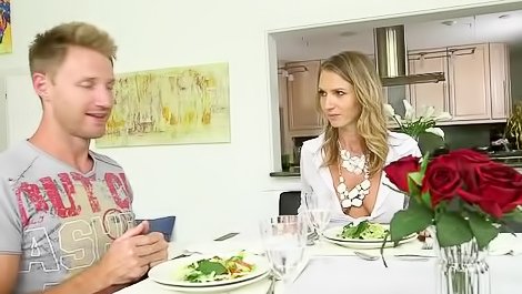 Euro slut Alina rides a big dick