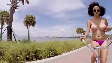 The lady having huge boobs gets banged