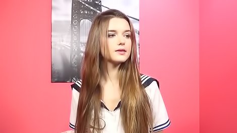 Long haired sweetie needs a hard dick