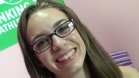 Chick in glasses gets fucked hard